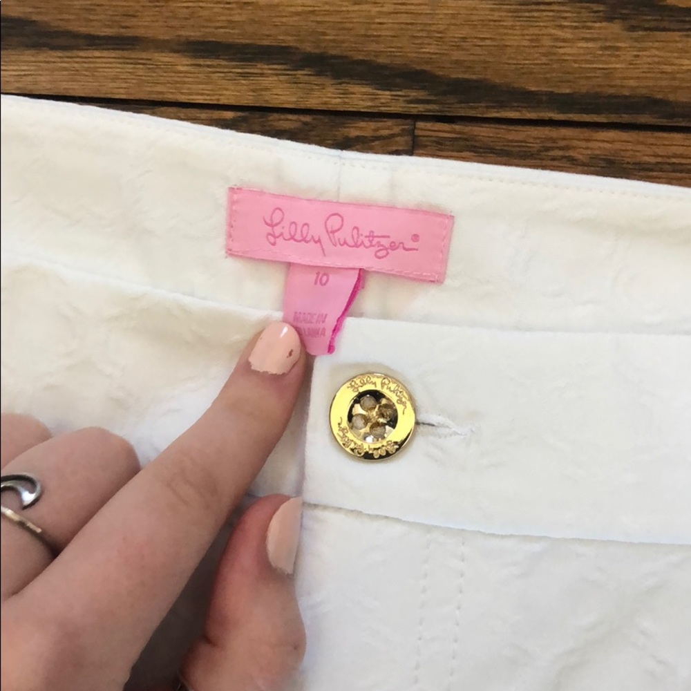 White Patterned Pants - image 2